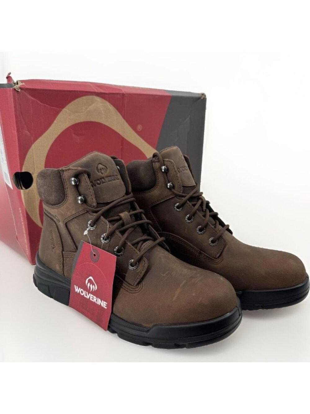 Wolverine Men's DuraShocks Icon Steel Toe Work Boots 8.5 EW Wide Waterproof Plus
